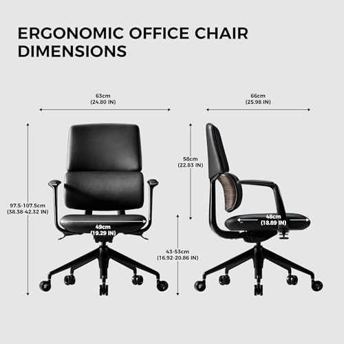 Luxury executive leather office chair