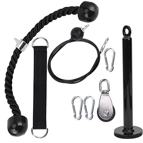 Bognajin 8 Unidades DIY Polia Corda Conjunto De Equipamentos De Fitness Para Treinamento De Braço E