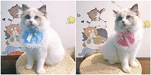 Bandanas para cães Coleira para gatos Bandana para gatos com borda de renda Babadores para cães Fant
