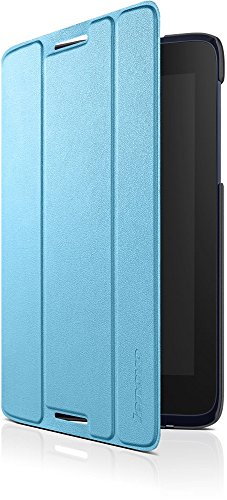 Lenovo A7-50 Folio Case étui bleu anti-rayure avec film rigide