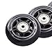 Kqcibz 4Pcs Roller Skates Non-Flashing Wheel Skate Wheel 70X24mm Bearing Skate Accessories Non-Slip, Black