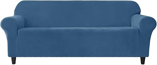 Vista 78 de Funda elástica para sofá de 3 cojines, 1 funda de terciopelo para sofá, fundas protectoras de muebles con parte inferior elástica, lavable a máquina