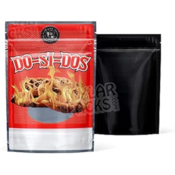 Stash Bag 25 Pack - Do-Si-Do 3.5g EMPTY 4x6 Smell Proof Resealable Mylar Bags Zip Lock Packaging Premium Food Grade Plastic For Food Storage by MylarPacks.com