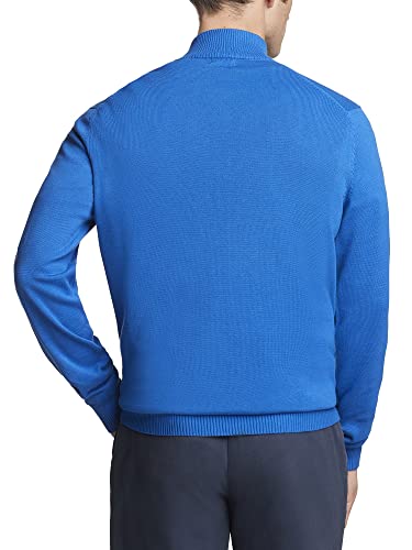 Izod Men's Classics Long Sleeve Quarter Zip Lightweight Pullover Sweater, Nautical Blue, Xx-Large #TOP1