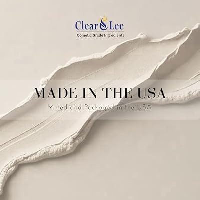 ClearLee Kaolin Clay Cosmetic Grade Powder - 100% Pure Natural Powder - Great For Skin Detox, Rejuvenation, and More - Heal Damaged Skin - DIY Clay Face Mask (2 LB)