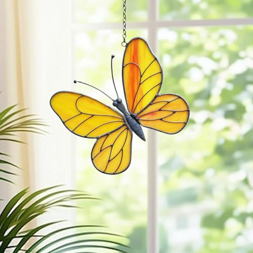 Mariposa decorativa de cristal para ventanas de porche y terrazas soleadas 6