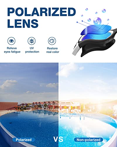 Image of ZIONOR Swim Goggles, Upgraded G1 Polarized Swimming Goggles Anti-Fog for Adult Men Women