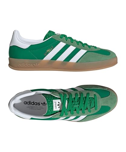 Image of adidas Gazelle Indoor Men's Three Layers Q-Pannel Gum Sole Trainers