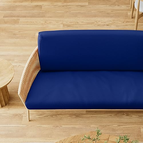Magshion Futon Cover Sofa Bed Slipcover Couch Cover Without Armrests Stretch Folding Futon Cover Twin Size 39\"x75\"x6\" Royal Blue - Thumbnail 5