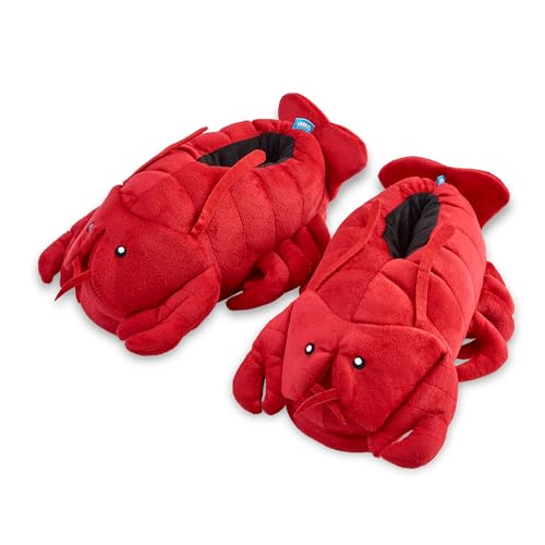 Coddies Lobster Slippers | Plush Animal Slippers, Memory Foam Soles, Funny Fish Slippers, Novelty Gift for Men, Women & Kids