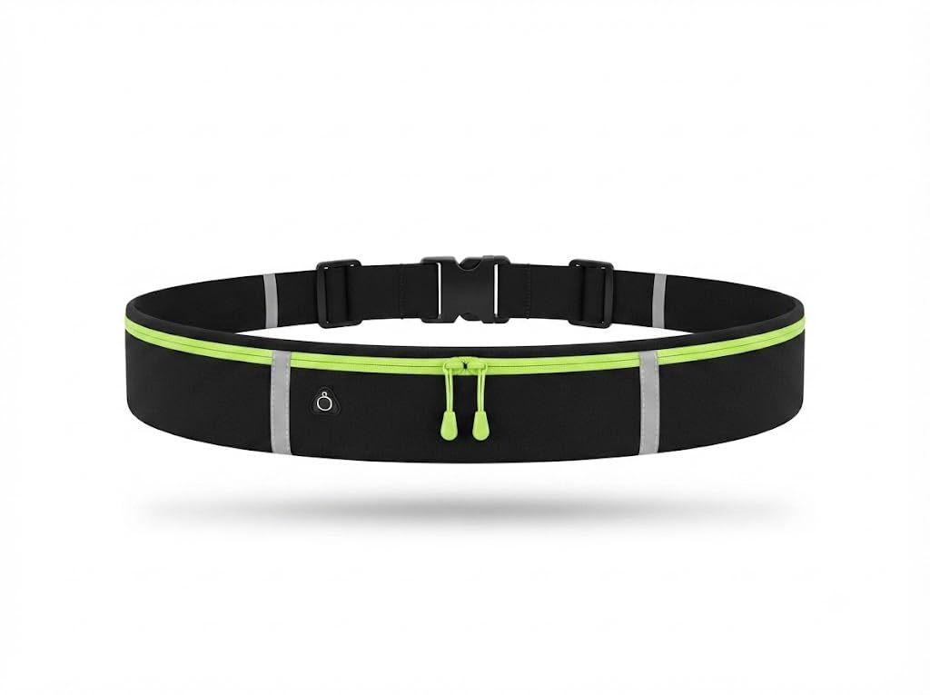 PAVILONN Running Belt Waist Pouch Fitness Belt Waterproof Mobile Holder Sports Waist Bag Adjustable Phone Pouch Reflective Jogging Cycling Hiking Travel Marathon Exercise Outdoor Men Women-picture-30