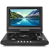 Portable DVD Player with 9.8inch Large Swivel Screen, DVD Player Game TV Player FM Radio Receiver...