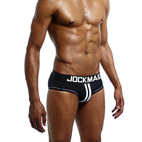 JOCKMAIL Jock Strap onderbroek voor heren, jockstrap, zwart - Afbeelding 4