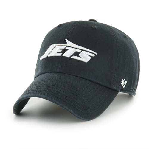 Casquette New York Jets 47 Clean Up noire avec finitions et broderies premium