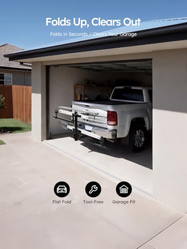 Image of Young Hitch Mount Bike Rack with Ramp, 200 lbs. Capacity for 2 E-Bikes, Fat Tire and Standard, fits Cars, SUVs, RVs, Trailers with 2 Inch Receiver