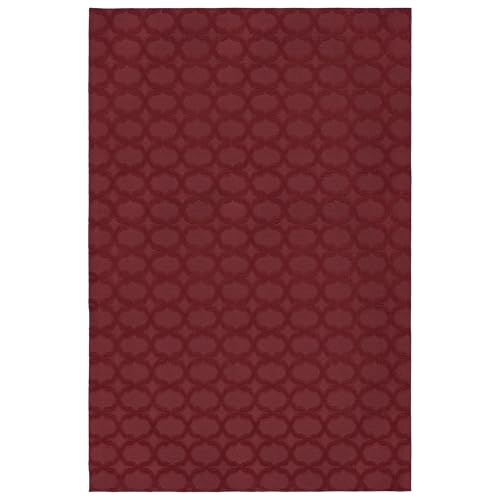 Garland Rug Sparta Non Slip Polypropylene 9 Ft. X 12 Ft. Chili Pepper Red Area Rug- Ideal for Living Rooms & Hallways, Stylish & Durable for High-Traffic Areas by Garland Rug - Used condition - US$75.74