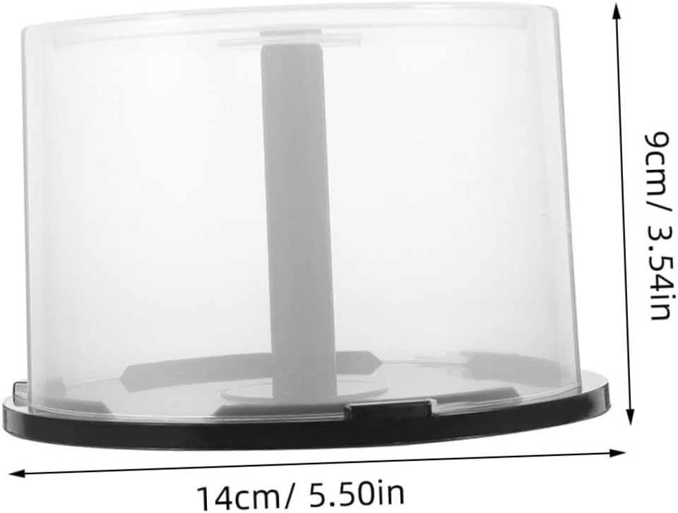 Mikinona 3pcs Storage Bucket for Cd and DVD Discs Plastic Holder for Discs Scratch-Resistant Organizer for Media Storage Compact Design for Easy Access and Keeping