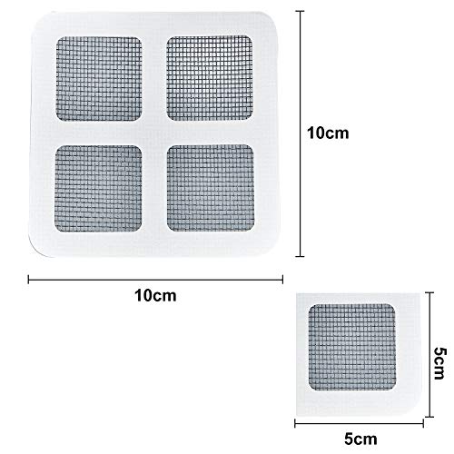 50 Pieces Window Screen Repair Patches Kit Self Adhesive Screen Door Repair Kit Replacement Window Screen Repair Tape For Holes Tearing Quick Repair, 3.94 X 3.94 Inches #TOP1