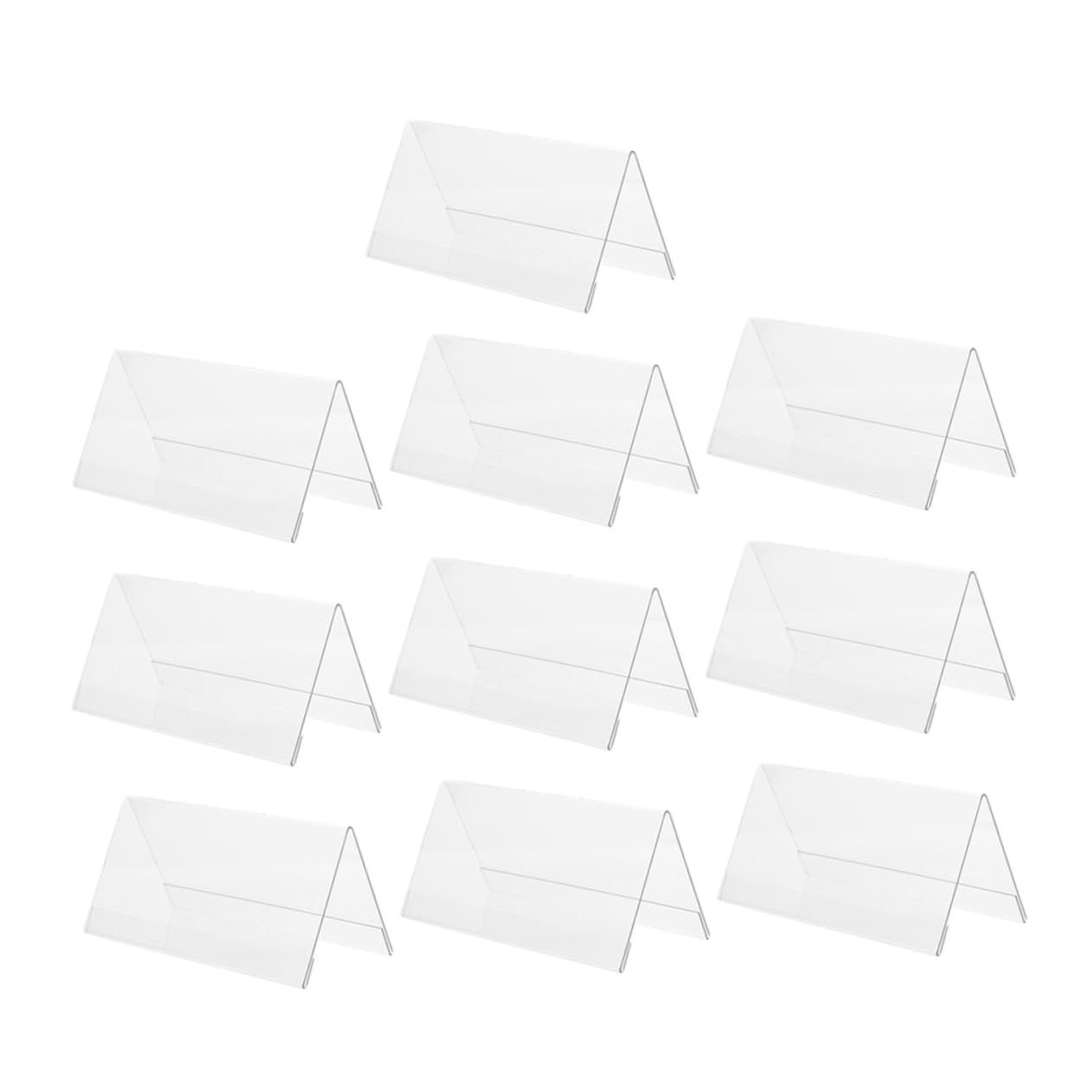 TOPBATHY 40 Pièces Panneau d'affichage Acrylique Marque-Places de Mariage Supports de Table pour Les nombres Support d'assise Clair Plaque signalétique du Bureau Marque-Places nominatifs