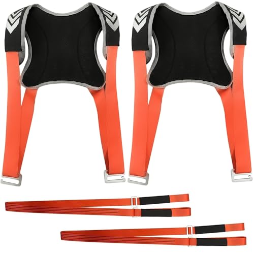 4 Pièces Sangle Demenagement Sangles de Manutention, Polyester Sangle de Levage Demenagement, Polyvalent Sangle Levage, Convient pour Le Déménagement, Le Transport et Les Meubles Fixes