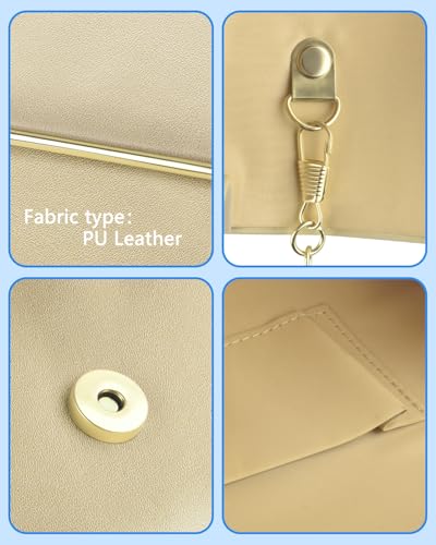 Image of TINDTOP Clutch Purses for Women, PU Leather Formal Evening Bags Shoulder Party Handbags Wedding Cocktail Prom Clutches