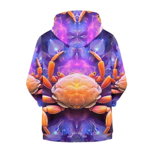 Pinupub 6-16 Years Boys Girls Zip Up Sweatshirt Animal Graphic Print Long Sleeve Hoodies With Pocket2