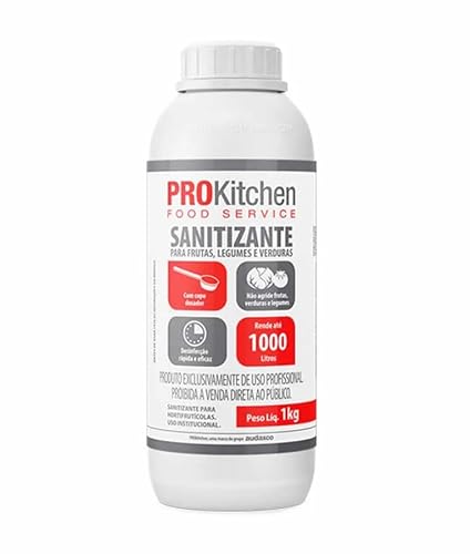 Sanitizante de alimentos Frutas, Legumes e Verduras 1kg Pro kitchen