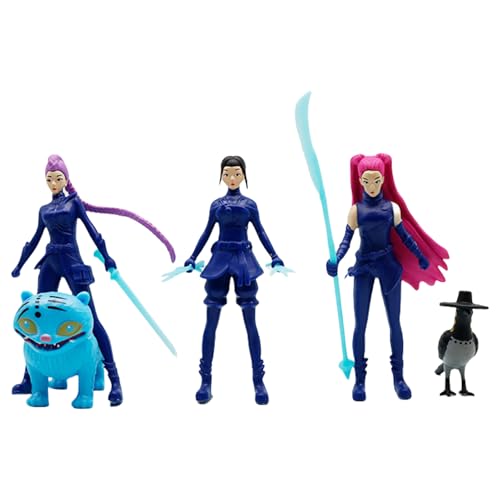 CHANGYUE Figuras Anime de muñecas Rumi, Set de 5 Modelos coleccionables para Fans de Cazadores, Regalos Escritorio Halloween