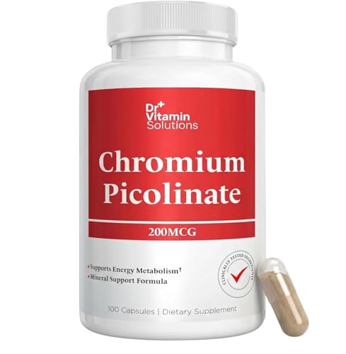 Chromium Picolinate 200 mcg 100 Capsules - 3 Month Supply Blood Sugar