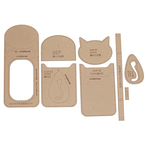 Transparent Acrylic Template Sturdy Clear Handwork Wallet Stencil for Phone Bag Crafting Kit