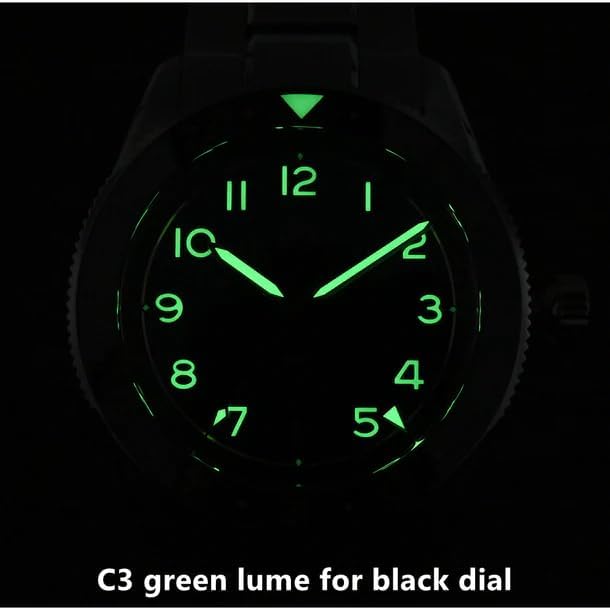 San Martin Watches for Men - NH34 Movement Automatic Dive Watch SN0140W 38mm Mens Watch 20Bar Waterproof Sapphire Crystal Luminous Mechanical Wristwatch