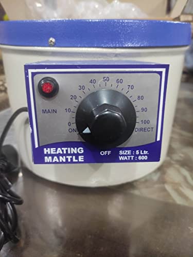 Image of Laboratory Heating mantle || Electric Burner for Flasks || Heating mentle suitable for distillation appratus (5000ML-600 WATT)