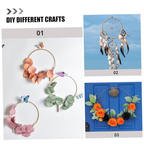 Aros de hierro para macramé Amosfun que evitan deformaciones al tejer 3