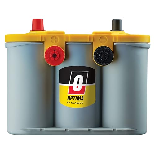 OPTIMA Batteries High Performance D34/78 YellowTop Dual Purpose Sealed AGM Car, Truck and SUV Battery, 750 CCA, Dual Terminal, Maintenance Free, Versitile Mounting