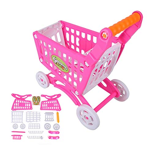 Preisvergleich Produktbild Acogedor Kinder Einkaufswagen,Doppellagiger Kindersimulations Einkaufswagen Kinder Einkaufswagen Spielzeug Kinder Rollenspiel,Umweltfreundlich, ungiftig und langlebig(A1)