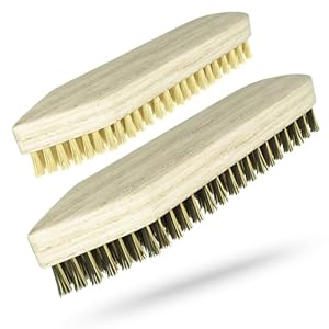Klangfeiler Scheuerbürsten 2er Set Holzgriff