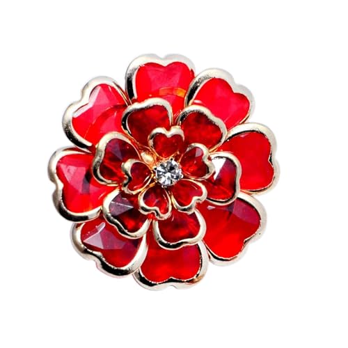 Clips Para Cubrir Botones: Metal Decorativo Elegante, De Bricolaje En Forma De Flor, Accesorio Para Traje De Camisa, Pieza De Elegante | Encantador Detalle De Diseñado Para Abuela,