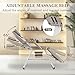 KIIUMI Facial Tattoo Chair, Esthetician Lash Bed Multi-use Tattoo Massage Table for Artist with Hydraulic Stool, 3-Section Beauty Barber Spa Equipment w/Removable Armrests & Headrest, Gray