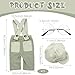 SPOKKI New Born Photoshoot Outfits,Newborn Boy Photoshoot Outfits,Newborn Photography Outfits Boy,Bib Pants,Hats and Glasses(Light Green)