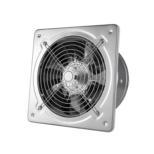 Extractor de Aire Extractor de ventilador de refuerzo de 6 y 7 pulgadas, ventilador de tubo de ventilación for baño, inodoro, cocina, ventana de pared, ventilador de acero inoxidable ventilador de bañ