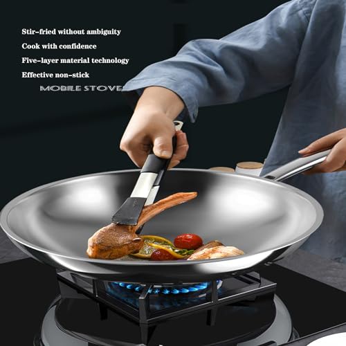 Wok antiadherente con tapa de 12.6 pulgadas miniatura 7