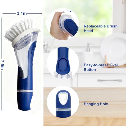 Image of CELOX Dish Brush with Soap Dispenser, Dish Washing Wand for Kitchen