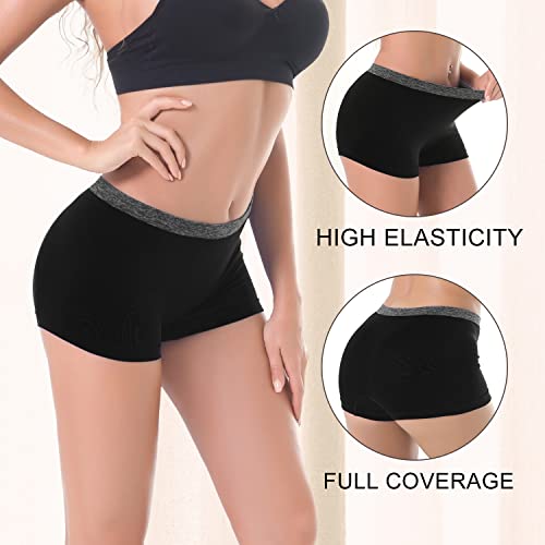 Image of DEEP TOUCH Womens Seamless Underwear Boyshort Panties Boxer Briefs No Show Panty for Ladies Comfortable