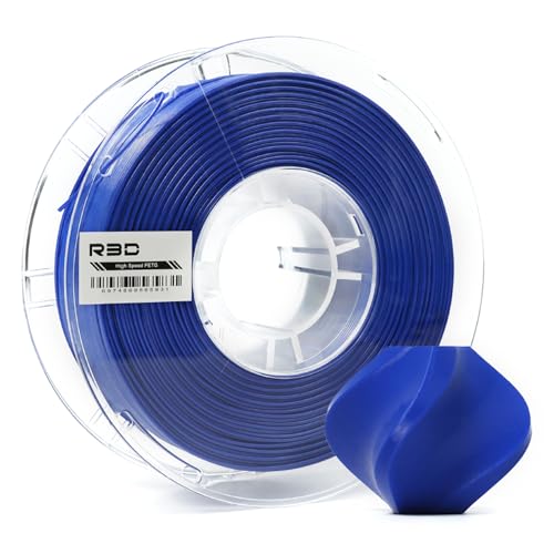 R3D High Speed PETG PRO Filament 1.75mm 1KG, 3D Printer Filament for 30-500 mm/s High-Speed Printing, Dimensional Accuracy +/- 0.02 mm, Plastic Spool, Compatible with AMS (Dark Blue)
