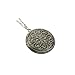 Ms.Iconic Vintage Style Antiqued Silver Flower Round Photo Locket Pendant Long Necklace for Women 27''