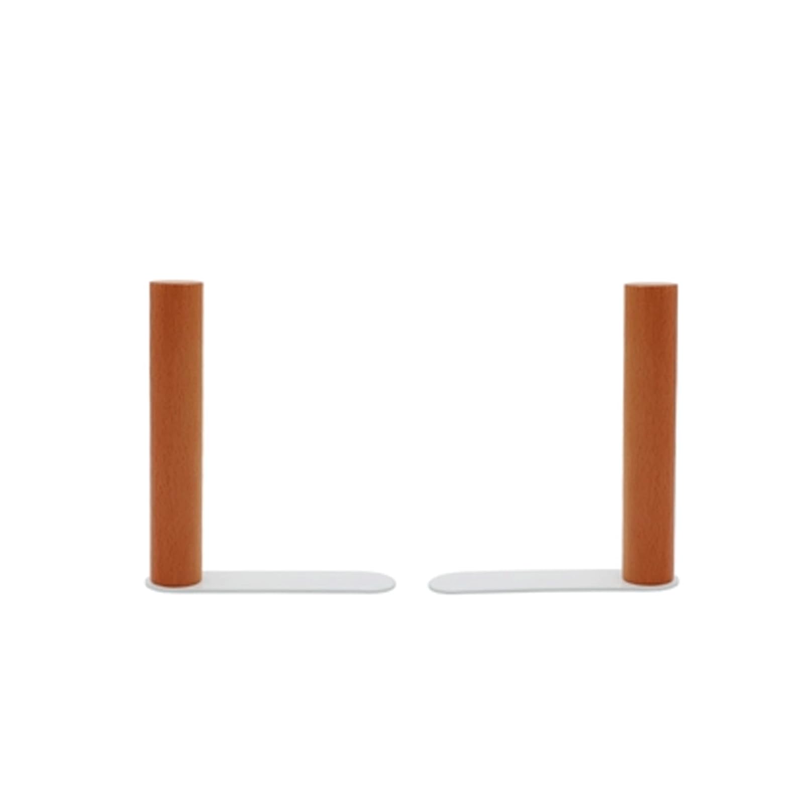 Lot De 4 Serre-Livres En Bois De Noyer 10,5x9,5x13 Cm - Supports Étagères Décoratifs Modernes