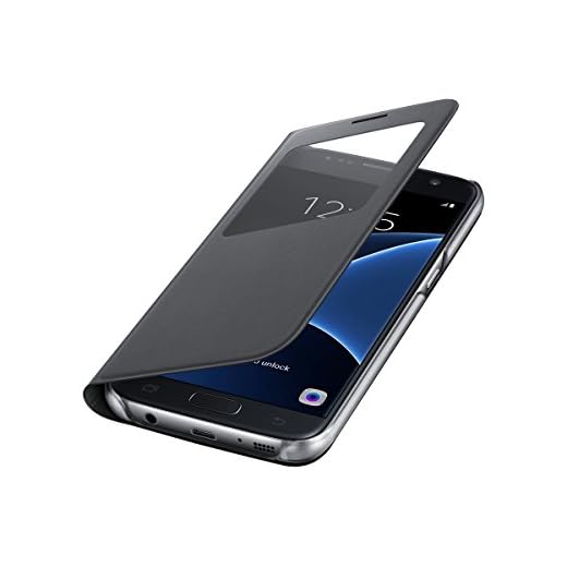 Samsung S View Cover skal för Galaxy S7, svart