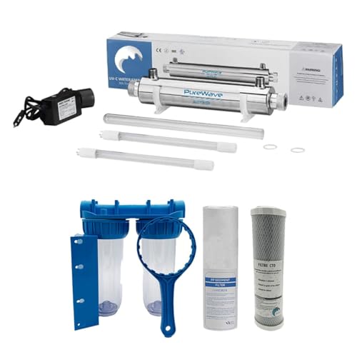 Pack stérilisateur UV 11w + 1 Lampe de Rechange + Double Porte Filtre + filtres
