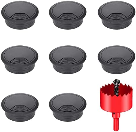 Litoexpe 2-Inch White Desk Cord Grommet – Cable Organizer For Office & Home Desks (2-Pack) - View #2