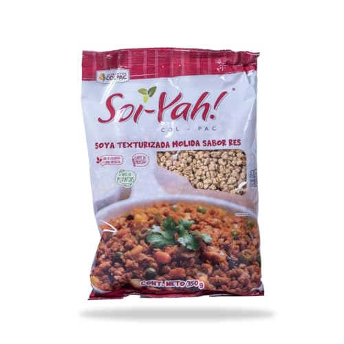 Alimentos Colpac- Soya Texturizada Molida Sabor Res 350g- (pack de 4 pzas)